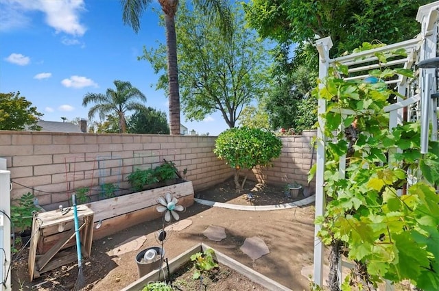 view of fenced backyard