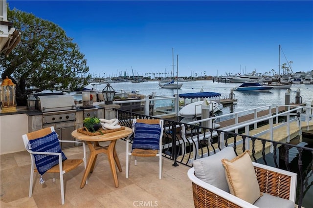 339 Via Lido Soud, Newport Beach, CA 92663 - dock area featuring a water view and view of marina