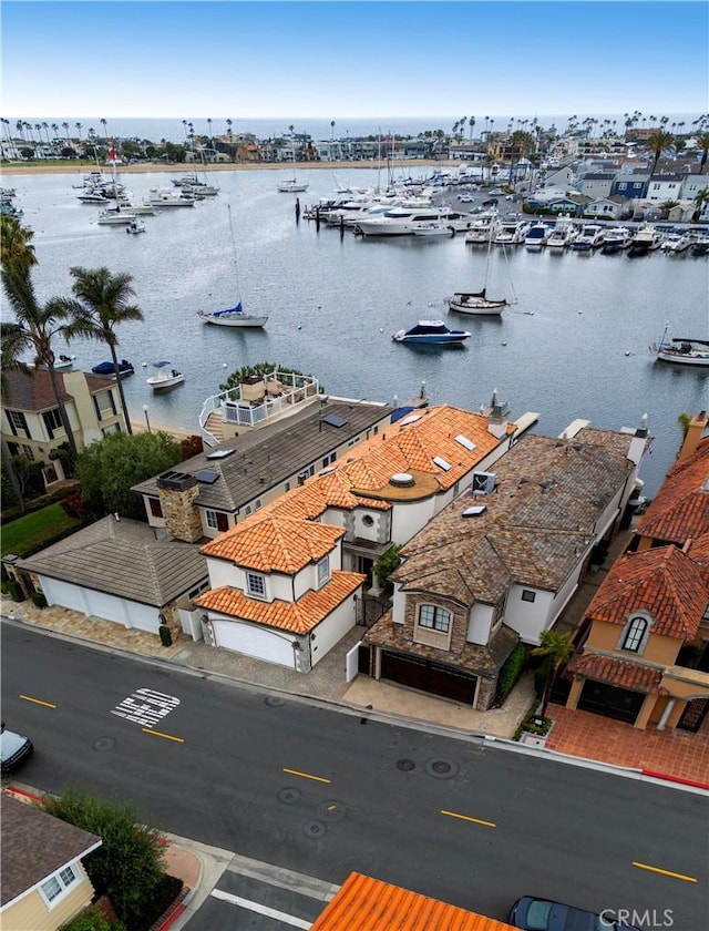 339 Via Lido Soud, Newport Beach, CA 92663 - bird's eye view of a nearby body of water and a marina