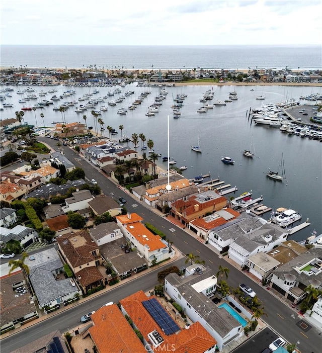339 Via Lido Soud, Newport Beach, CA 92663 - drone / aerial view of a marina and a large body of water