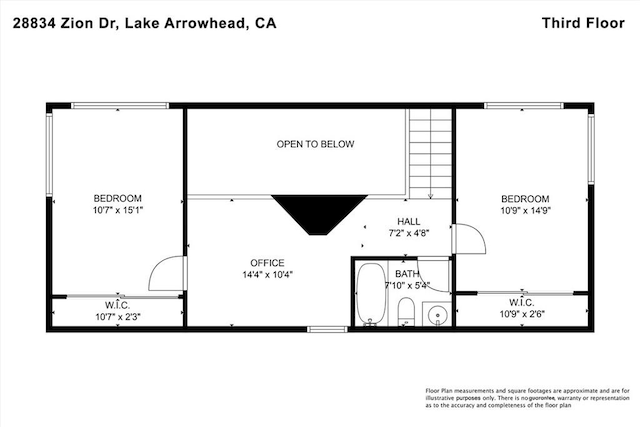 28834 Zion Dr, Lake Arrowhead, CA 92352 - room layout