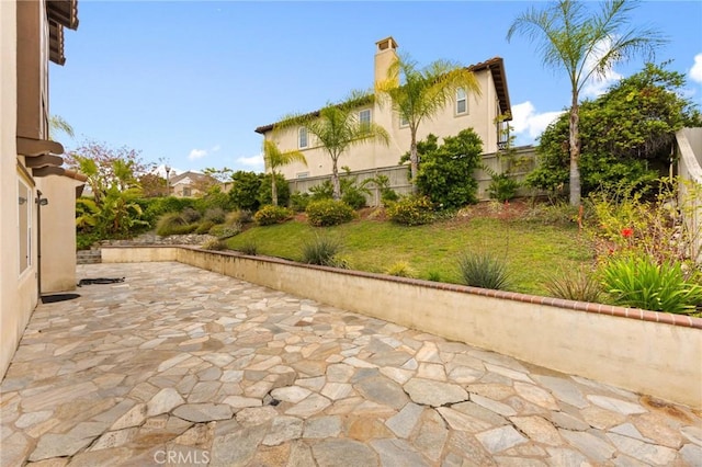 view of patio / terrace with a fenced backyard
