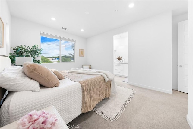 2616 Winston Ct, Arcadia, CA 91007 - bedroom featuring light carpet, recessed lighting, and baseboards