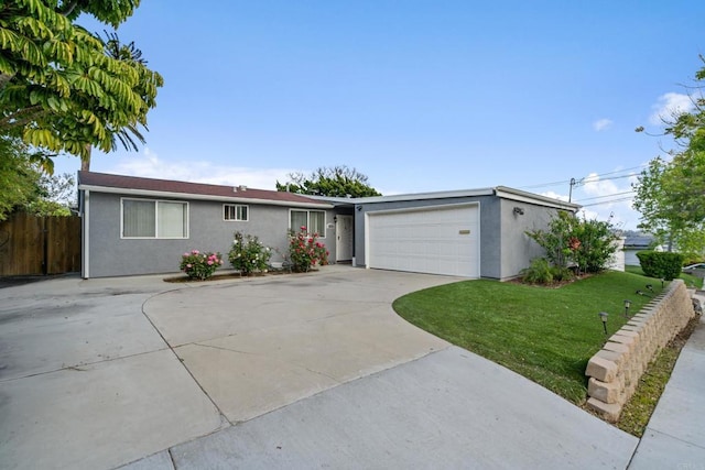 2045 Cardinal Dr, San Diego, CA 92123 - ranch-style home with stucco siding, a garage, and concrete driveway