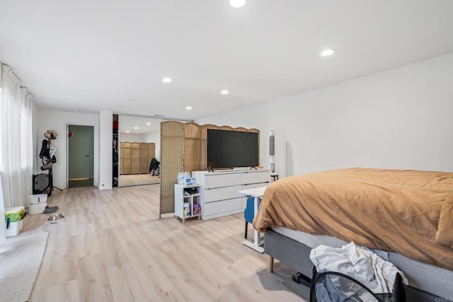 2045 Cardinal Dr, San Diego, CA 92123 - bedroom featuring light wood finished floors and recessed lighting