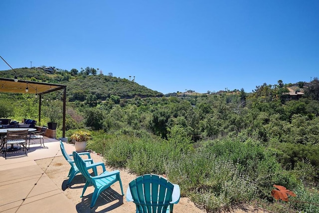 2021 Willow Glen Rd, Fallbrook, CA 92028 - view of yard featuring a patio and a view of trees