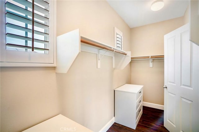 7 Honeydew, Irvine, CA 92603 - walk in closet with dark wood-style flooring
