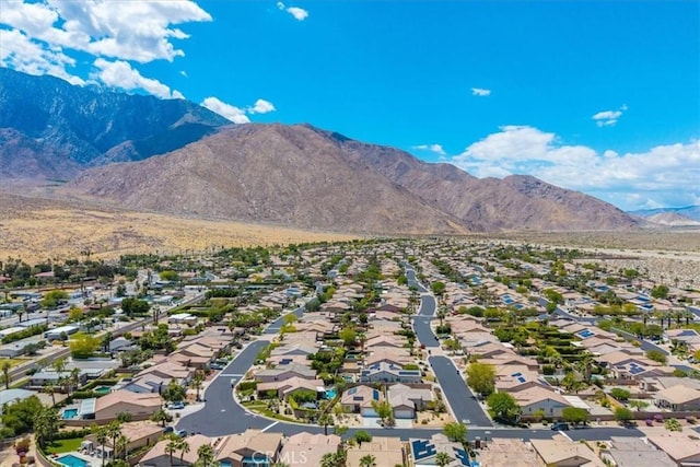 3773 Mission, Peak, Palm Springs, CA 92262 - aerial perspective of suburban area with a mountain backdrop