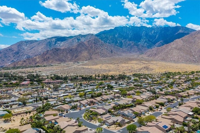 3773 Mission, Peak, Palm Springs, CA 92262 - aerial view of residential area featuring a mountainous background
