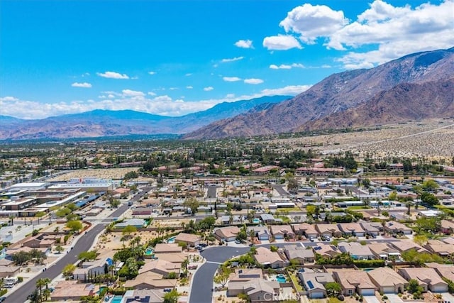 3773 Mission, Peak, Palm Springs, CA 92262 - aerial perspective of suburban area with a mountain backdrop