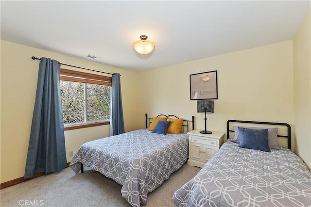 27513 St Bernard Ln, Lake Arrowhead, CA 92352 - bedroom featuring light carpet and baseboards