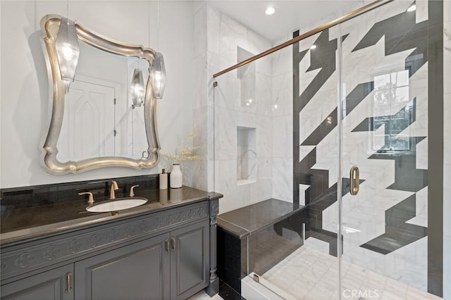 18 Dovetail Ln, Bradbury, CA 91008 - full bath with vanity and a stall shower