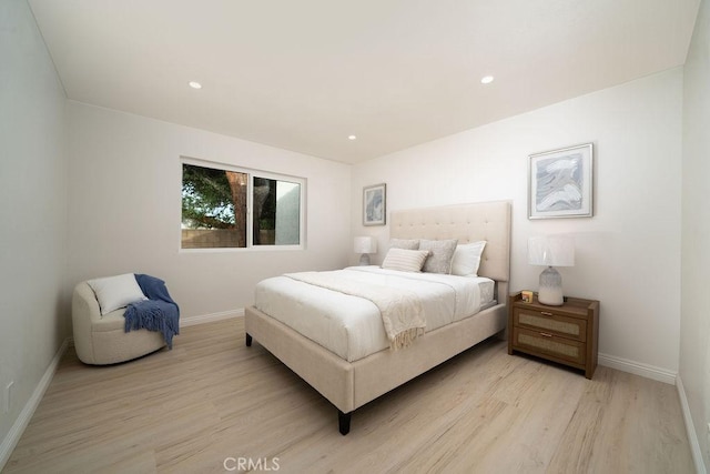 2610 King Way, Claremont, CA 91711 - bedroom featuring light wood-type flooring, baseboards, and recessed lighting