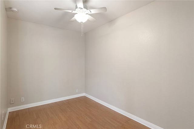 2707 S El Camino Real, San Clemente, CA 92672 - empty room with wood finished floors, ceiling fan, baseboards, and a smoke detector