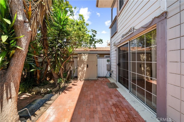 2707 S El Camino Real, San Clemente, CA 92672 - view of patio with a gate