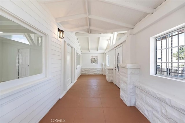 corridor with tile patterned floors