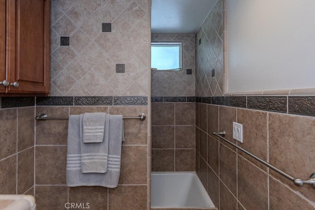 1448 W Domingo Rd, Fullerton, CA 92833 - full bath with a tile shower and tile walls