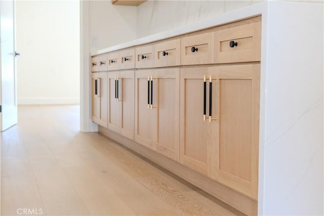 mudroom featuring light wood finished floors