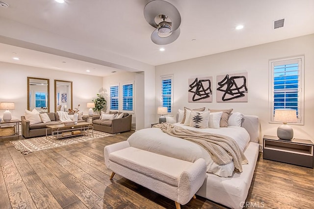 47 Cielo Azul, Mission Viejo, CA 92692 - bedroom featuring hardwood / wood-style flooring and recessed lighting