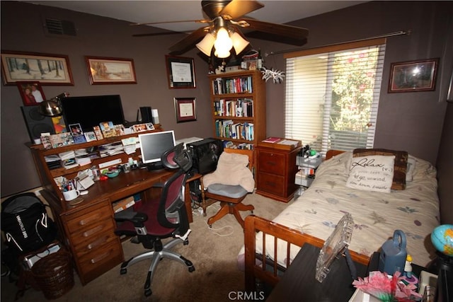 2026 Mirasol, North Tustin, CA 92705 - carpeted office space with ceiling fan