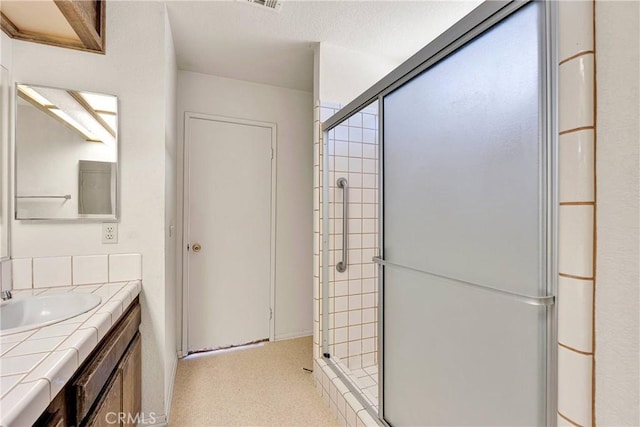 7621 Alston Ave, Hesperia, CA 92345 - full bathroom with vanity and a stall shower