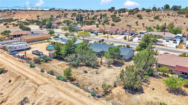 7621 Alston Ave, Hesperia, CA 92345 - aerial view of residential area featuring a desert landscape and mountains
