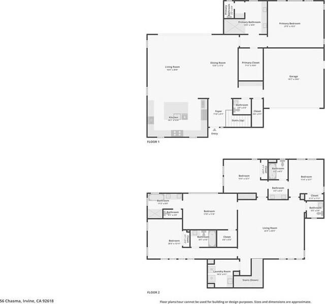 56 Chasma, Irvine, CA 92618 - floor plan / room layout