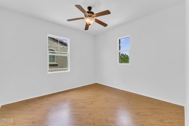 40197 Gallatin Ct, Temecula, CA 92591 - empty room featuring wood finished floors, baseboards, and ceiling fan