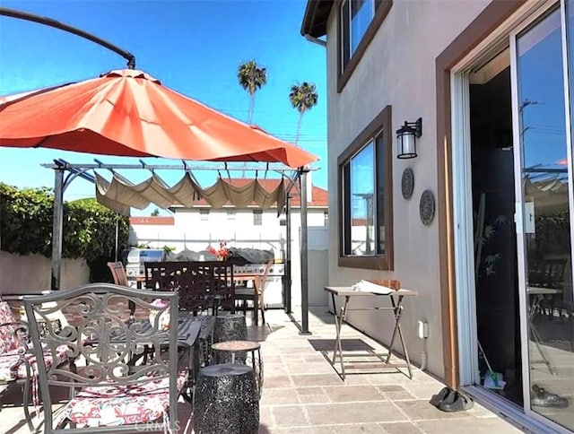 view of patio / terrace featuring outdoor dining area