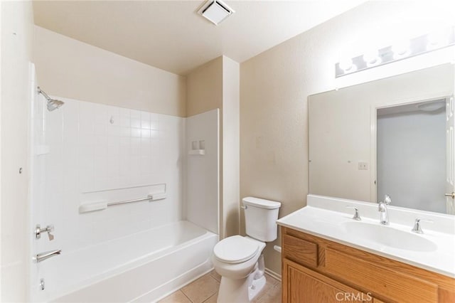 1434 Senator Way, San Jacinto, CA 92583 - full bath with vanity, toilet, shower / washtub combination, and tile patterned floors