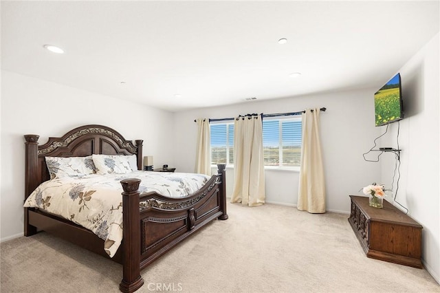 29628 Dotted Mint, Winchester, CA 92596 - bedroom with light carpet, baseboards, and recessed lighting