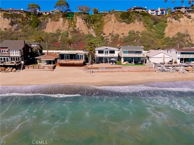 35581 Beach Rd, Dana Point, CA 92624 - back of house featuring view of water and beach