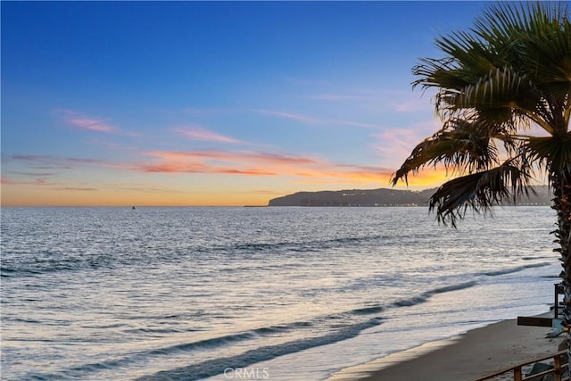 35581 Beach Rd, Dana Point, CA 92624 - water view with a mountain backdrop