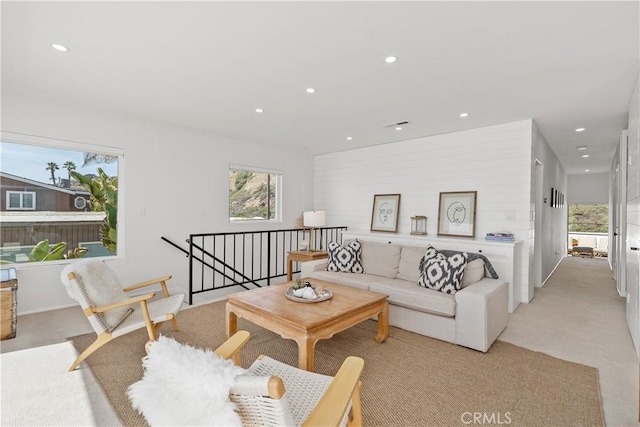 35581 Beach Rd, Dana Point, CA 92624 - living room with recessed lighting and light colored carpet