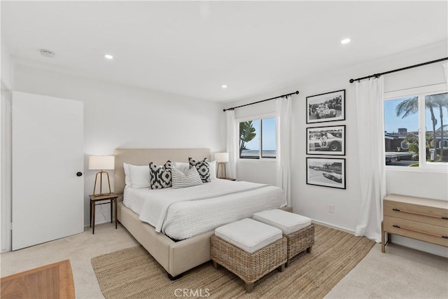 35581 Beach Rd, Dana Point, CA 92624 - bedroom featuring light carpet and recessed lighting