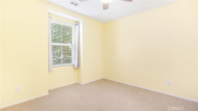 3261 James Ct, Lancaster, CA 93535 - carpeted spare room featuring ceiling fan and baseboards