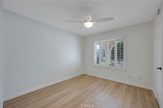 5110 Via Donaldo, Yorba Linda, CA 92886 - spare room featuring light wood-style floors and a ceiling fan