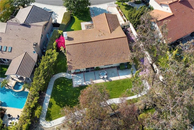 5110 Via Donaldo, Yorba Linda, CA 92886 - view from above of property featuring a pool