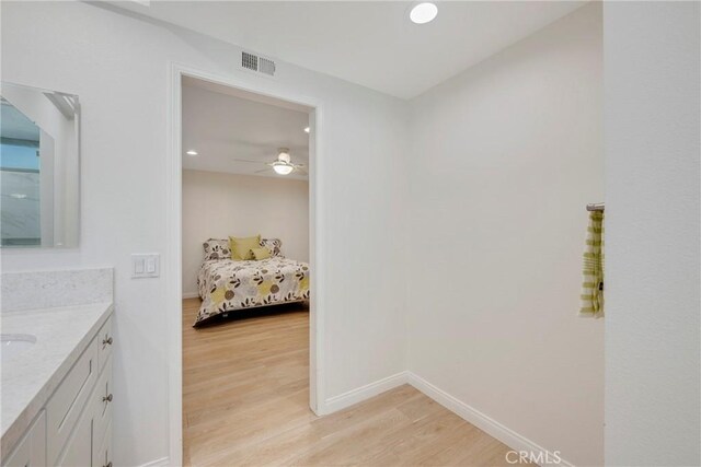 5110 Via Donaldo, Yorba Linda, CA 92886 - corridor featuring light wood-style floors and recessed lighting