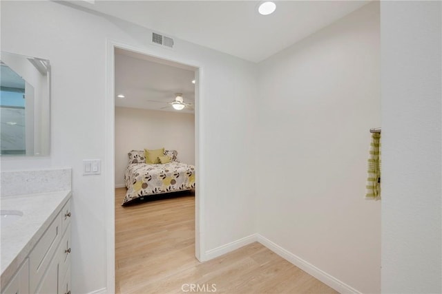 5110 Via Donaldo, Yorba Linda, CA 92886 - hall featuring light wood finished floors and recessed lighting