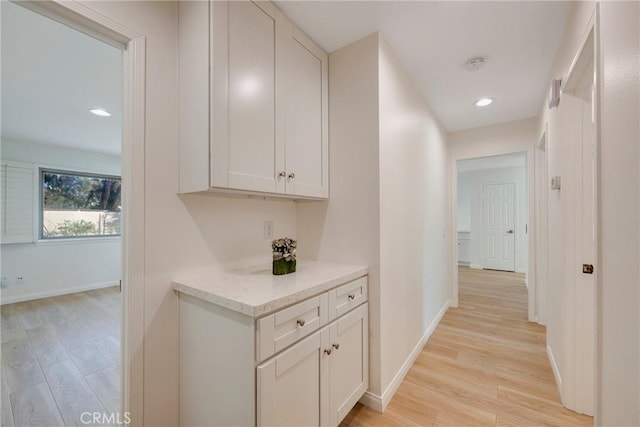 5110 Via Donaldo, Yorba Linda, CA 92886 - corridor with light wood-style floors, baseboards, and recessed lighting