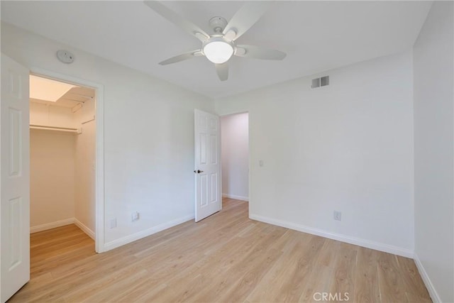 5110 Via Donaldo, Yorba Linda, CA 92886 - unfurnished bedroom with light wood finished floors, baseboards, a spacious closet, and a closet