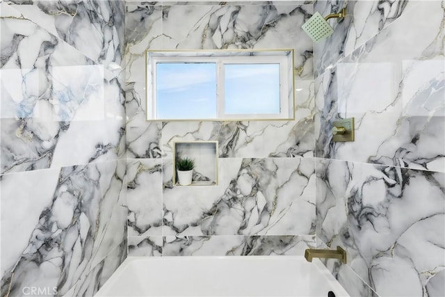 1608 E Helmick St, Carson, CA 90746 - full bath with a combined bath / shower with marble appearance