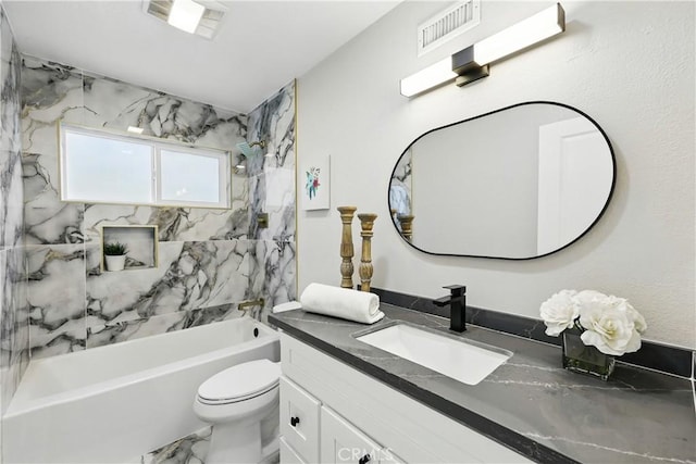 1608 E Helmick St, Carson, CA 90746 - bathroom with toilet, vanity, and shower / washtub combination