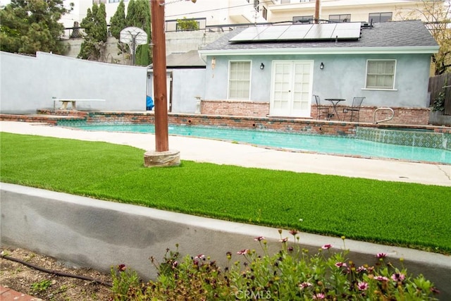 2619 Mary St, La Crescenta, CA 91214 - view of pool featuring french doors
