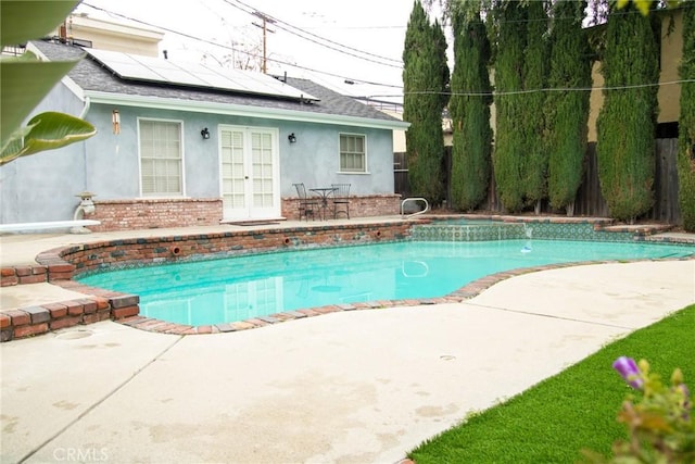 2619 Mary St, La Crescenta, CA 91214 - view of swimming pool featuring french doors and a patio area