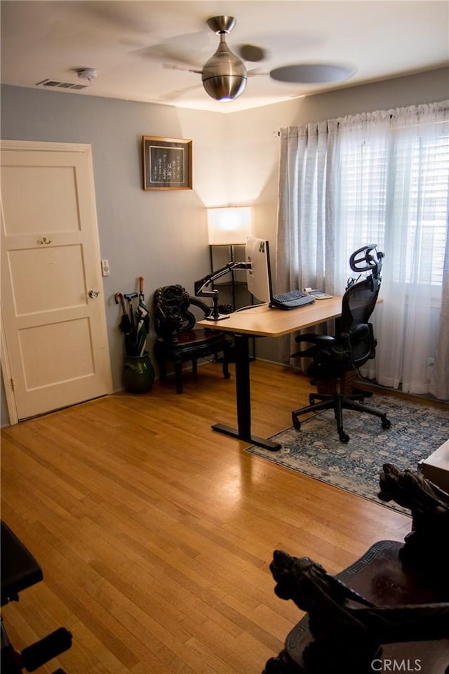 2619 Mary St, La Crescenta, CA 91214 - office area featuring wood finished floors