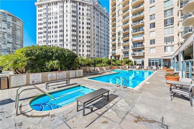 850 E Ocean Blvd Unit 602, Long Beach, CA 90802 - community pool with a patio and a community hot tub