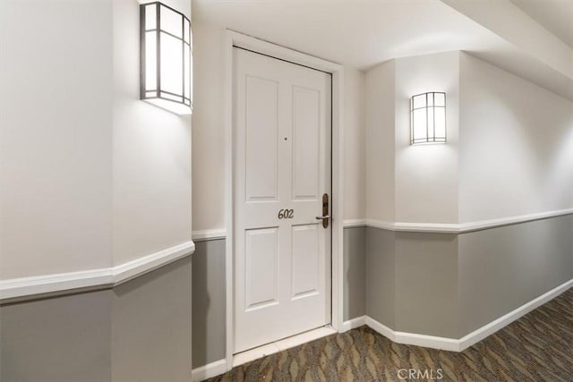 850 E Ocean Blvd Unit 602, Long Beach, CA 90802 - hallway with baseboards and carpet floors
