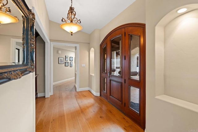 10845 Mystery Mountain Rd, Valley Center, CA 92082 - entryway featuring light wood-style floors and baseboards